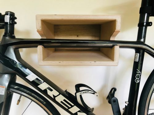 bike shelf close up